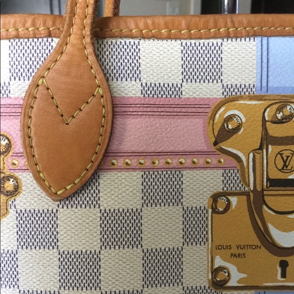 Louis Vuitton Damier Azur Summer Trunks Neo Neverfull mm - Picture 3 of 11